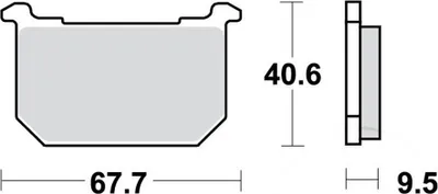 Zdjęcie produktu dla Klocki hamulcowe kpl. TRW MCB516