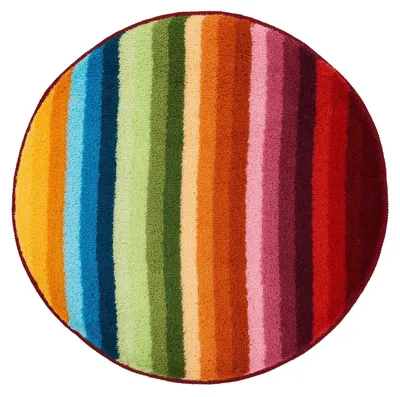 Produktbild von Kleine Wolke Badteppich FUNKY Multicolor 80 cm rund