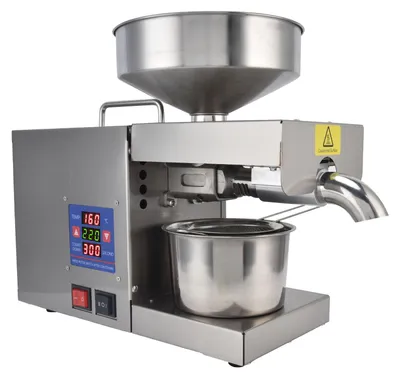 Produktbild von Intelligente Ölpresse aus Edelstahl, für Getreide, zum Heizen und Kühlen, digitale Ölpressmaschine für den gewerblichen und privaten Gebrauch, mit EU-Stecker, 220V