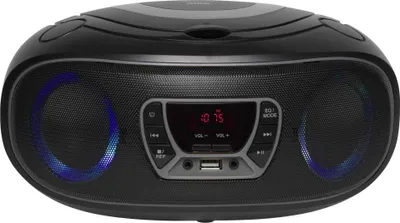 Productafbeelding van Denver Boombox met CD-speler en radio, model TCL-212BT, met USB, Bluetooth, MP3-ondersteuning, AUX-ingang, kleur: zwart