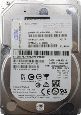 Imagen del producto de Disco duro Seagate Constellation.2 de 2.5 pulgadas, con una capacidad de almacenamiento de 500 GB, para uso interno, con interfaz SATA, velocidad de 7200 RPM y 64 MB de caché