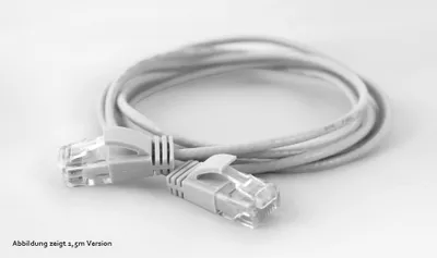 Produktbild von Wantec Patchkabel UTP  CAT6a           d=2,8mm  3,00m weiß