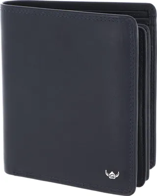 Produktbild von Golden Head Leder Geldbörse Polo RFID Protect Kombischeintasche 1231 Marineblau dunkelblau