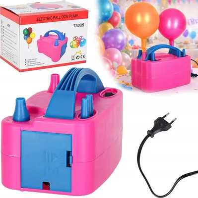 Immagine prodotto di Gonfiatore Elettrico Palloncini Rosa 600W Doppio Ugello Gonfiaggio Veloce Party Compleanni