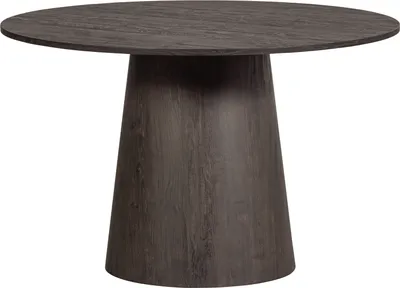 Produktbild von WOOOD Maan Esstisch Rund aus MDF, Dunkel Braun, Ø 120 cm