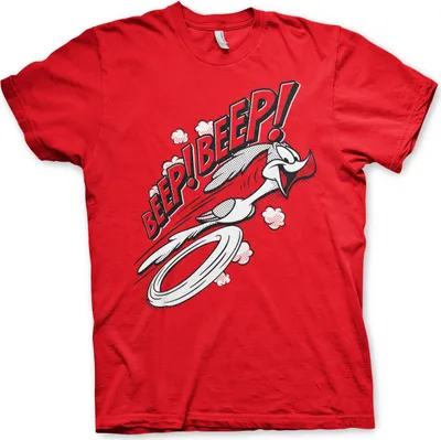 Produktbild von Looney Tunes - BEEP BEEP T-Shirt - Medium - Red