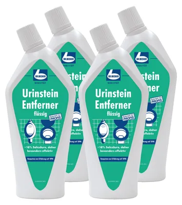 Produktbild von Dr. Becher Urinstein Entferner 750ml für Toiletten Urinale Bidets (4er Pack)