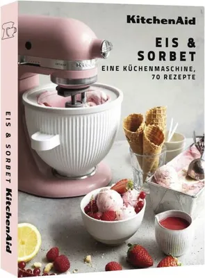 Produktbild von KitchenAid EIS & SORBET, EIS & SORBET, 70 Blätter, Grau, Pink, Hardcover
