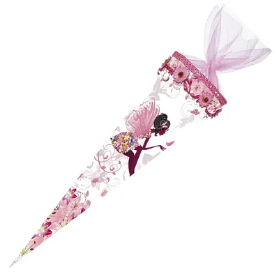 Produktbild von Nestler Schultüte Blumenfee Blumenranke rund 70cm