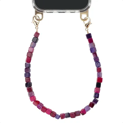 Produktbild von Selencia Handgelenkband mit Natursteinen - Berry Tones