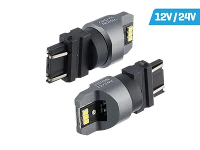 Obrázek produktu pro VISION P27/7W (T25) 12/24V žárovka 6x 3020 SMD LED, nepolární, CANBUS, bílá, 2 ks.