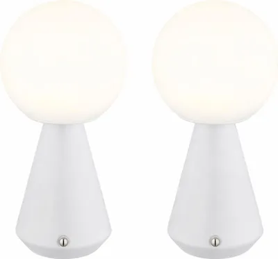 Produktbild von 2er Set LED Tischleuchte, weiß, Touch, Dimmbar, H 23,5 cm