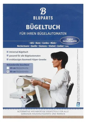 Produktbild von BLUPARTS - KOMPATIBEL 10108576 Bügeltuch universal Walzbreite 85cm BLUPARTS für Mangel Bügelautomat