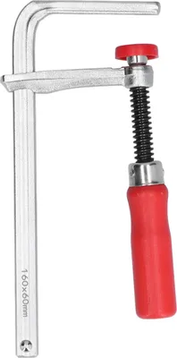 Image de Pince F, serre-joint antidérapant en aluminium, sûr et réglable, avec poignée en bois de peuplier pour le travail du bois, 160 x 60 mm