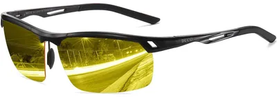 Produktbild von SolidKeus – Polarisierte Nachtsichtbrille mit Metallrahmen für sicheres Fahren