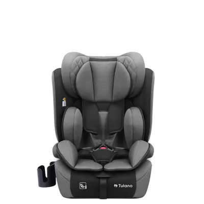 Produktbild von TULANO Zooma 25 | Autokindersitz von 15 Monaten bis 12 Jahren (76-150 cm) | Grau/Schwarz