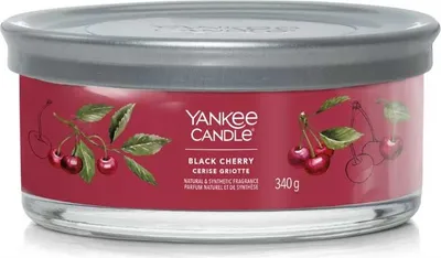 Produktbild von Yankee Candle Black Cherry, Zylinder, Rot, Kirsche (Frucht), 28 h, 1 Stück(e)