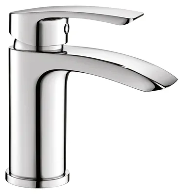 Waschtischarmatur Einhebelmischbatterie, Wasserfallauslauf, Chrom