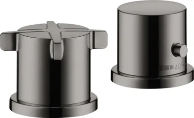 Produktbild von 2-Loch Wannenrandarmatur AXOR CITTERIO E DN 15 m Thermostat polished black chrome polished black chrome