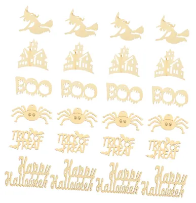 Obrázek produktu pro 600 kusů halloweenských dřevěných dekorací