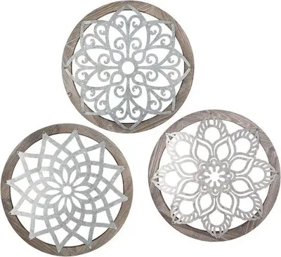 Image de Décoration murale en 3D, 35 cm de diamètre, multicolore