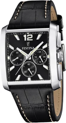 Image de Festina cuir hommes montre bracelet noir élégant D2UF20636/4