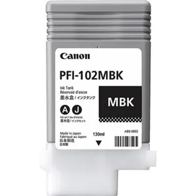 Produktbild von Canon PFI-102MBK, Mattschwarz, Tinte auf Pigmentbasis, 130 ml
