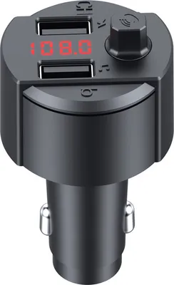 Produktbild von Auto-Kit Bluetooth 5.0 FM Transmitter Dual USB Schnellladegerät Drahtloser Musik Audio Receiver Auto MP3 Spieler schwarz