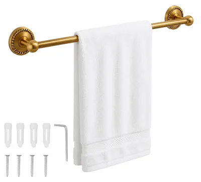 Immagine prodotto di Portasciugamani da parete con design vintage in ottone, marca Solidchoice