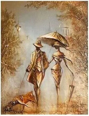 Immagine prodotto di Quadro diamante fai da te 40x30 cm Donna e uomo