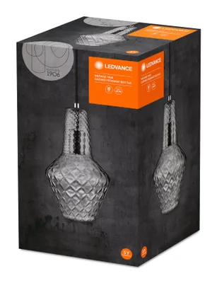 Zdjęcie produktu dla LEDVANCE 4058075217164, 1 szt., E27, IP20, Czarny, Szary