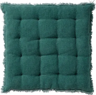 Produktbild von Dutch Decor Burto Stuhlkissen aus gewaschener Baumwolle, Beifußgrün, 40 x 40 cm