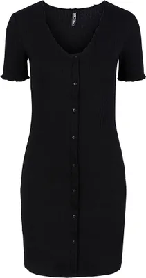 Produktbild von Pieces Nukisa Kurzarmkleid Schwarz XS Damen Schwarz XS