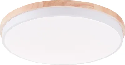 Produktbild von Brilliant G80846/75 Baarlo Deckenleuchte 52cm Metall/Holz/Kunststoff matt weiß/holz LED integriert