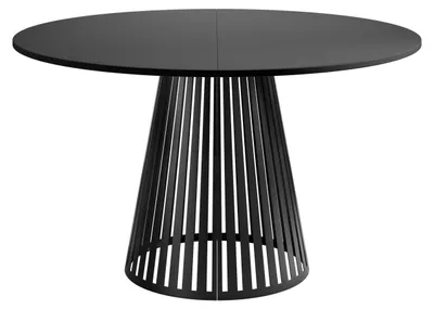 Produktbild von MIRJAN24 Tisch Cone 100, Esszimmer Tisch, Beine aus Stahl (Farbe: Schwarz / Schwarz)