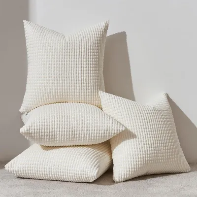 Produktbild von Kissenbezüge 50x50 cm Creme Weiß 4er Set