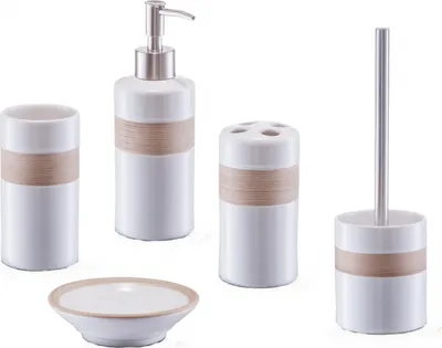 Produktbild von Zeller WC-Bürste, beige/braun, Keramik Ø9,5x33
