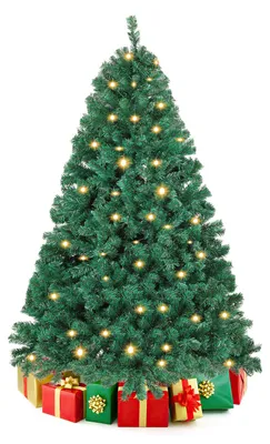Zdjęcie produktu dla Choinka Vigevee, 150 cm, z oświetleniem LED, 200 ciepłobiałych diod, 550 ozdób, sztuczna choinka z metalową podstawą