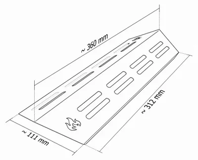 Produktbild von Gasgrill Edelstahl Brennerabdeckung passend für Enders Monroe Pro 3, Pro 4, Farbe:4 Leisten Glänzend Flame