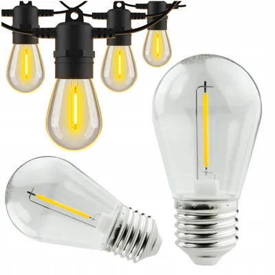 Zdjęcie produktu dla Żarówka LED E27 230V 1W 2700K do girland
