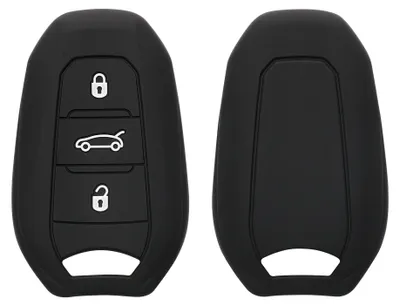 Productafbeelding van kwmobile 44154.01, Sleutelhanger, Zwart, Siliconen, 1 stuk, 108,3 mm, 122,8 mm