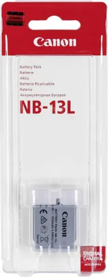 Obrázok produktu pre Canon Battery Pack NB-13L - batéria - Li-Ion - 1250 mAh - pre PowerShot G1, G5, G7, G9, SX620, SX720, SX730, SX740