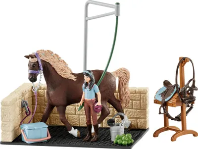 Zdjęcie produktu dla Schleich Horse Club 42438 Miejsce do mycia z Emily i Luną
