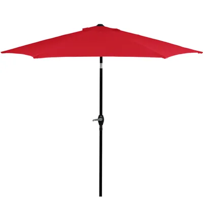Produktbild von Springos® Gartenschirm Sonnenschirm mit Kippfunktion Kurbelsystem Sonnenschutz Terrasse Garten 235 x 260 cm