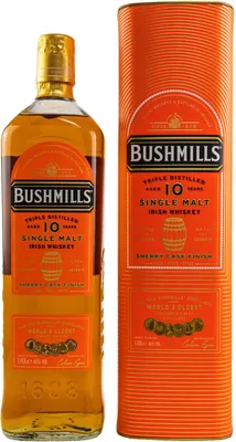 Produktbild von Bushmills 10 Years Sherry Cask + Box 1000ml 46% Vol.