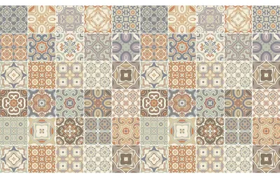 Produktbild von Selbstklebende Fliesenaufkleber für Küche und Bad – 60 Zementfliesenaufkleber, Azulejos Olka – 60 Aufkleber, 10 x 10 cm