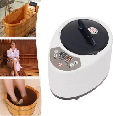 Obrázok produktu pre Prenosný parný saunový generátor, objem 3 l, výkon 1000 W, 9 stupňov teploty, časovač 5–95 minút