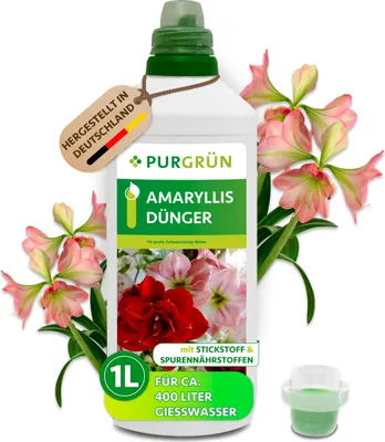 Produktbild von Purgrün Amaryllis Dünger | Flüssigdünger mit Spurennährstoffen | 1L