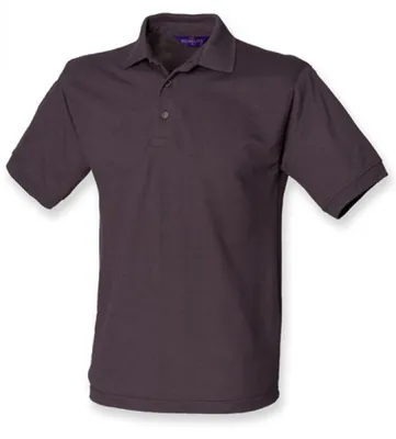 Produktbild von Henbury H400 | Herren  65/35 Classic Piqué Polo Shirt - Farbe: Dark Grey (Solid) - Größe: M