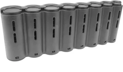 Imagen del producto de Organizador de monedas con 8 compartimentos, fabricado en plástico resistente, de 13x8x4 cm, ideal para organizar monedas